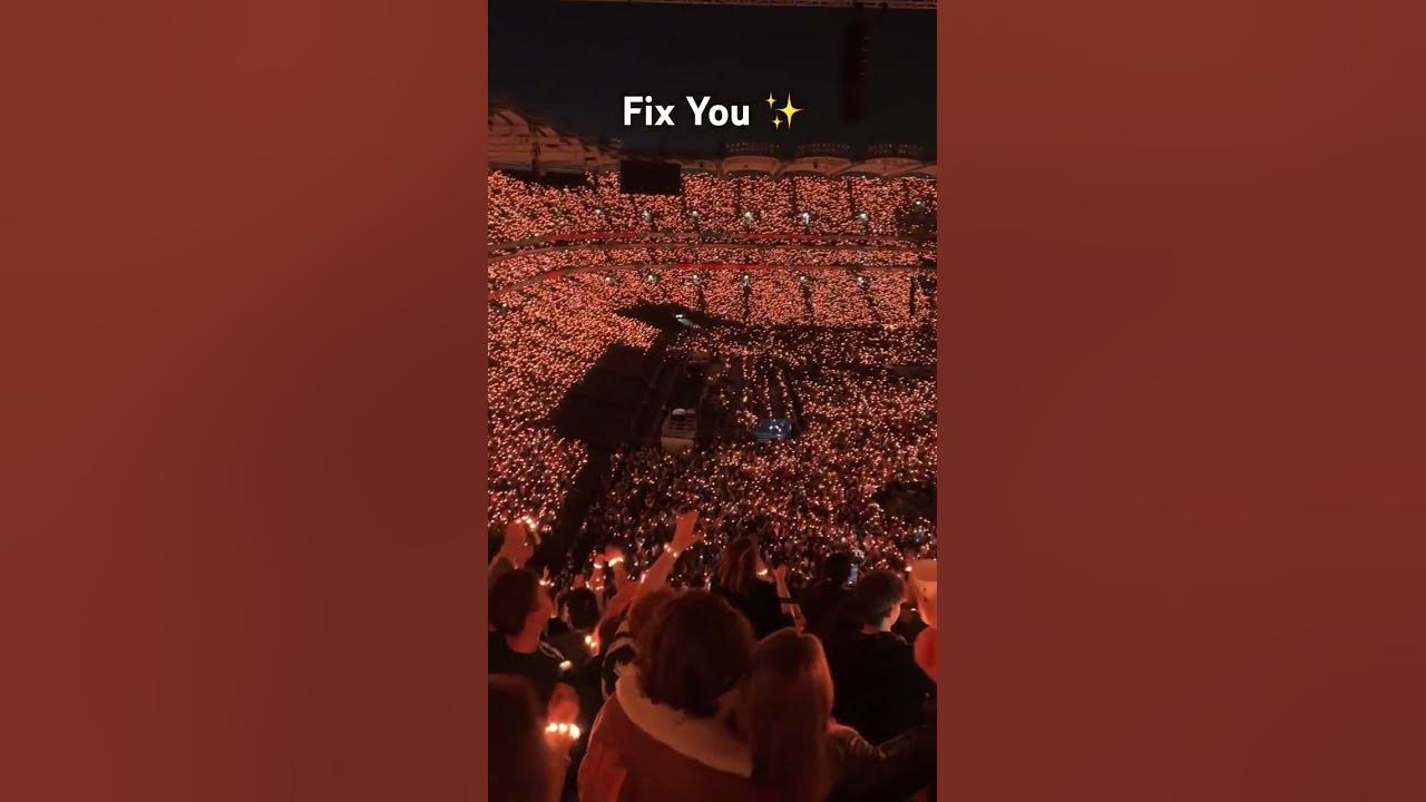 Fix You, Coldplay Dublin 2024 Crowd singing Fix You, Coldplay Dublin 2024 Crowd singing