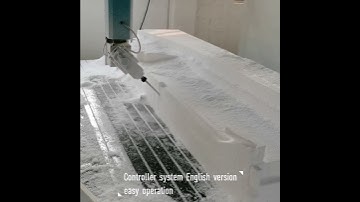 4 Axis Foam CNC Router with rotate head 180 degree for boat car part