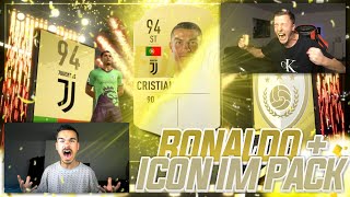 CRISTIANO RONALDO & ICON in PACK 😱🔥 FIFA 19 PACK OPENING!!!