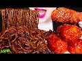 ASMR BLACK BEAN NOODLES, FRIED CHICKEN MUKBANG 짜장면, 양념 치킨 닭다리 먹방 EATING SOUNDS