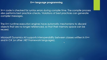MS Dynamics AX 2012 Development Training Video : Introduction to X++ language programming