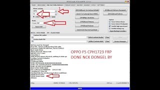 OPPO F5 CPH1723 FORMET PATTERN AND FRP DONE BY NCK DONGLE