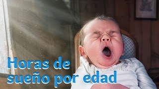 ¿Cuántas horas debes de dormir según tu edad?