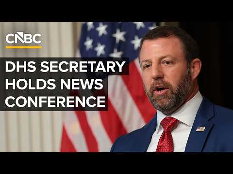 Homeland Security Secretary Markwayne Mullin holds a news conference  — 7/17/2026