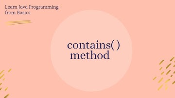 How to check the given string is present or not  in another string using contains method in java