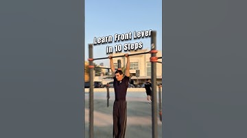 LEARN FRONT LEVER IN 10 STEPS 🏆 #shorts #shortvideo #tutorial #frontlever