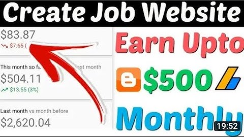Create Job Website On Google Blogger | Earn $500 month From Job Website | How To Make Job Website |