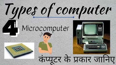 Types of computer part-4 | Micro Computer | माइक्रो कंप्यूटर | @ Computer Skill Development |