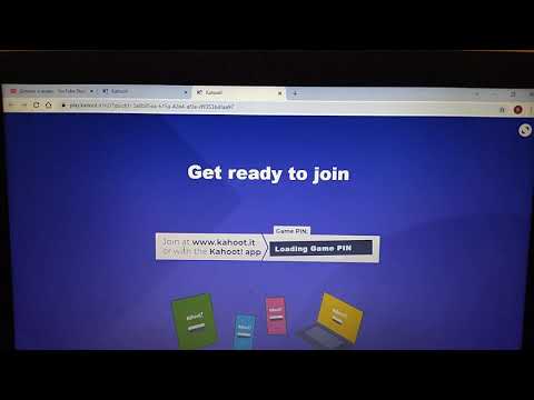 Kahoot kviz laptop