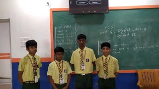 An interactive activity on Logical Operators in SQL performed by class 8 students | ISD Dumka