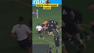 How to make proper tackle #rugby