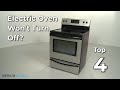 Electric Oven Won’t Turn Off — Electric Range Troubleshooting