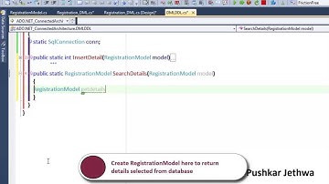 ADO.NET Part 3 : Connected Architecture Search Data C#