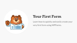 how to create your first form