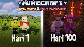 100 HARI DI DUNIA MINECRAFT MENJADI PALADIN DAN PENYIHIR API!!!