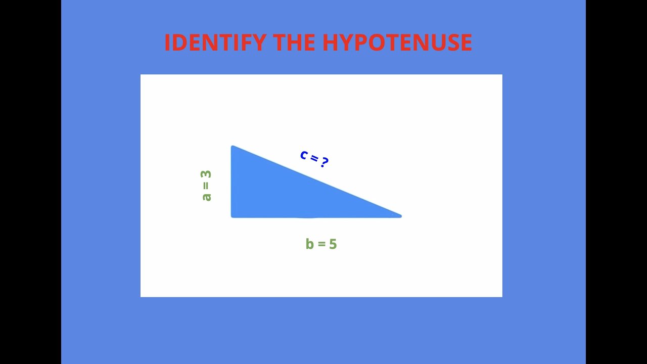 PYTHAGOREAN THEOREM | Identifying The Hypotenuse (Part 2)