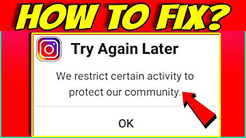 How to Fix Try Again Later We Restrict Certain Activity To Protect Our Community on Instagram (2023)
