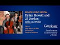 Dylan hewett and jj jordan performs senior joint recital  sunderman conservatory of music