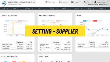 (ENG) Setting - Supplier (Webmax ERP System) (V3)