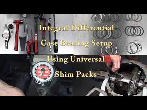 Differential Case Installation With Universal Shims