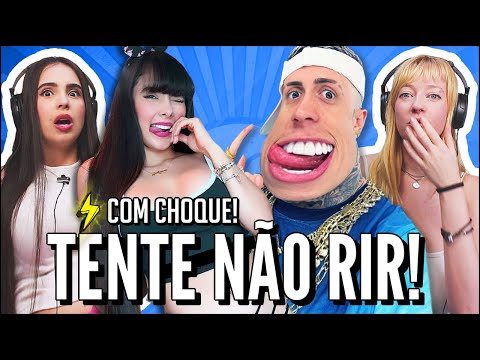 JOVENS REAGEM A DESAFIO SE RIR LEVA CHOQUE - TENTE NÃO RIR #114 -  QUE QUE É ISSO JULIANA BONDE?