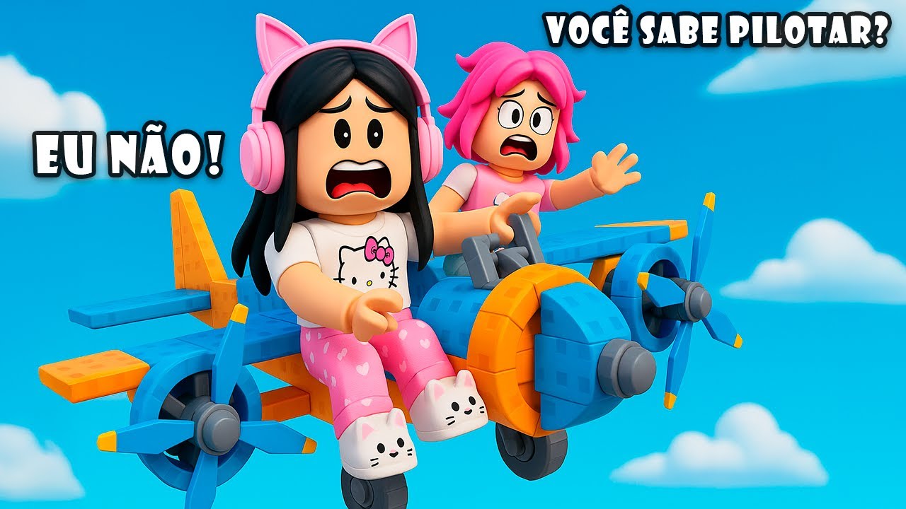 Construi Meu SUPER AVIÃO e CAI! Roblox