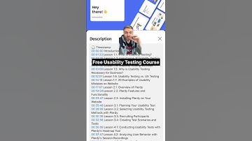 Free Usability Testing Course #webdesign #developer #ux #userexperience