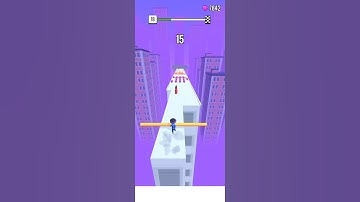 Roof Rails - Gameplay - level 18 (Android, ios)#shorts