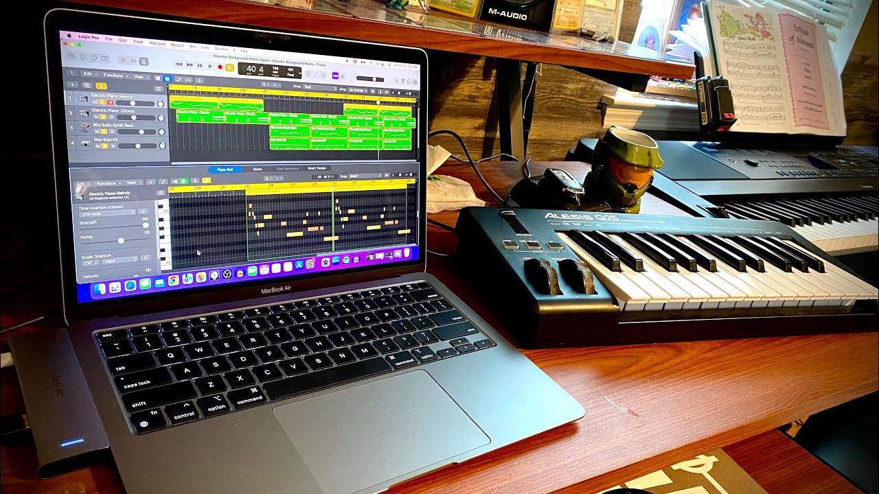 Producing Music on Logic Pro X with MacBook Air M1 - YouTube