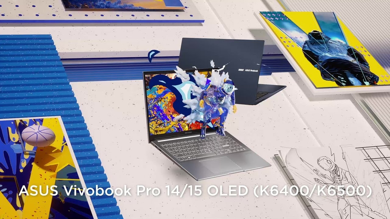 ASUS VivoBook Pro 15 Laptop, 15.6 FHD Display, Intel Core i5-12450H CPU,  NVIDIA GeForce GTX 1650 Max-Q GPU, 8GB RAM, 512GB SSD, Windows 11 Home,  Quiet Blue, K6500ZH-DB51 