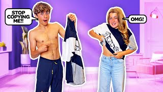 Copying What My CRUSH Does For 24 Hours Challenge! **GONE TOO FAR** |Claire Rocksmith