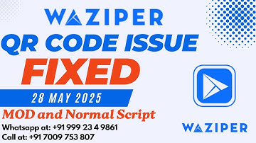 Waziper QR code Problem Solved #waziper #waziperqrcode