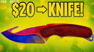 $20 ➝ KNIFE CHALLENGE! 💸🚀