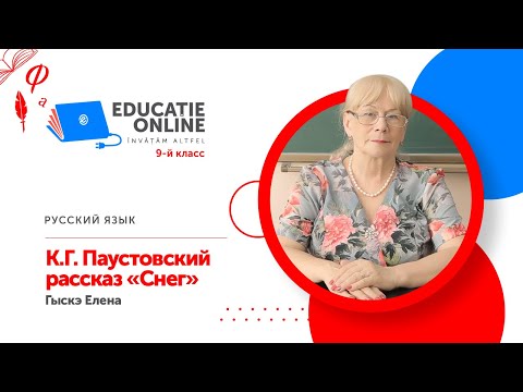 Русский язык, 9-й класс, К.Г. Паустовский рассказ «Снег»