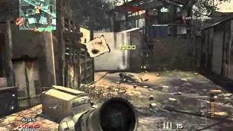 mw3 amazing sniper triple kill feed