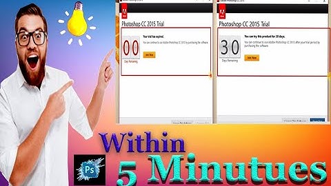 How to extend Photoshop Free Trial For a Lifetime!!! ||How to extend Photoshop after Expired