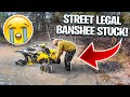 TAKING A STREET LEGAL BANSHEE 350 TO THE TRAILS FOR THE FIRST TIME ! | BRAAP VLOGS