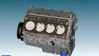 GM Corvette Engine Assembly LS2.avi