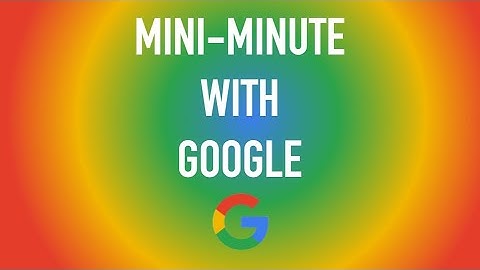 Mini-Minute with Google: Inserting Drawings in Google Docs