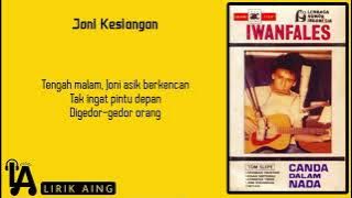 Joni Kesiangan Iwan Fals (Lirik lagu)