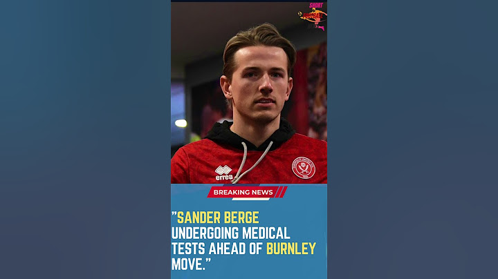 Sander Berge Undergoing Medical Tests Ahead of Burnley Move #ShortsFootballNews #FootballUpdates