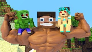 Nooob vs Pro : Love Story | Strong Steve | - Minecraft Animation