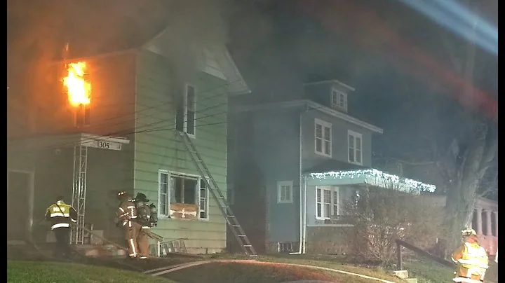 Newark Ohio Fire Department House Fire Flashover. ...
