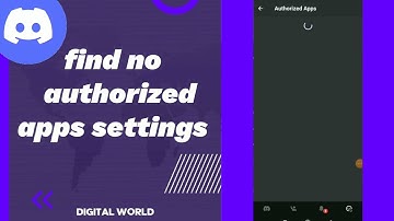 How To Find No Authorized Apps Settings On Discord App 2025