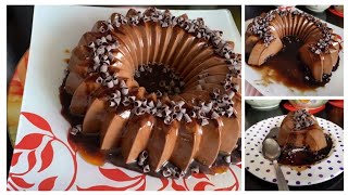 Flan au chocolat recette rapide et facile/تحليات رمضان مبارك انشالله 