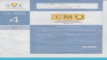 IMO MATHS OLYMPIAD CLASS-4 (2018) PART 1