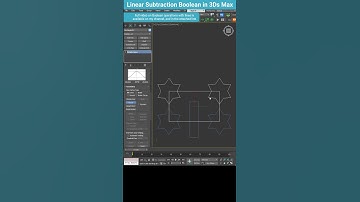 Line Boolean Subtraction in 3ds Max – Quick & Easy Tip! #shorts  #3dsmax #boolean #lines