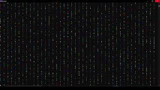 C++ "falling" ANSI colored text in console (IDK)