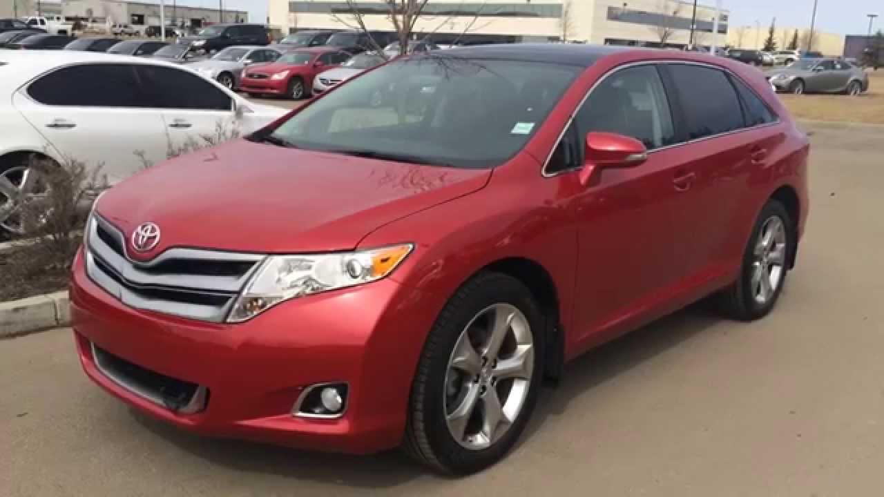 Pre Owned Red On Black 2013 Toyota Venza Awd Located In Edmonton