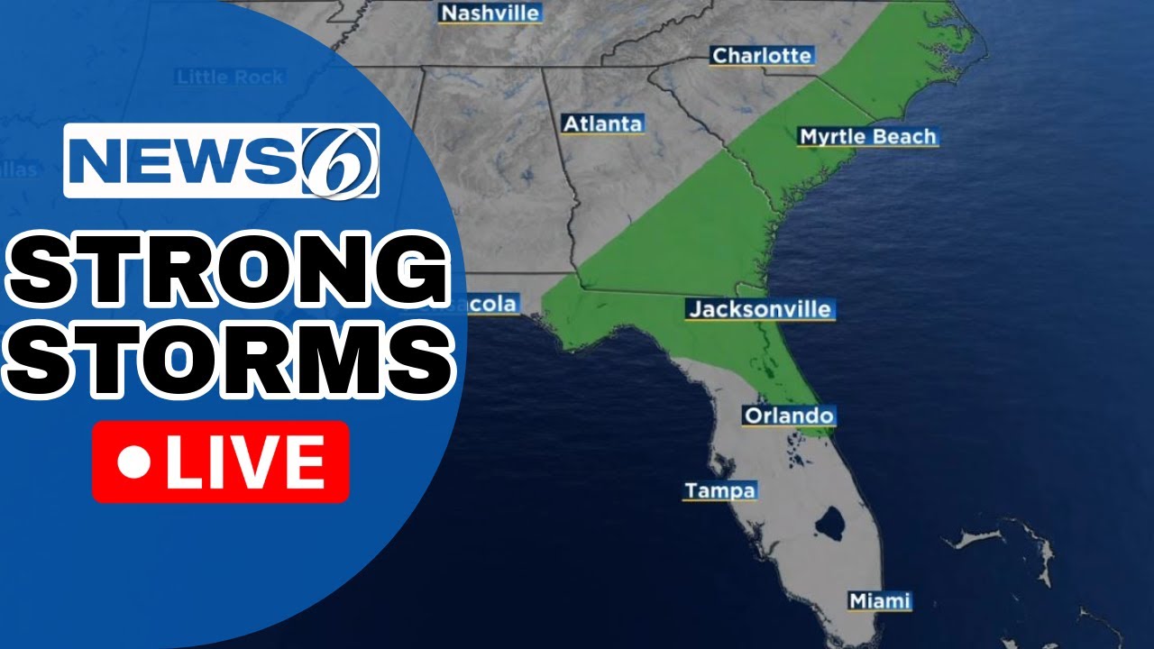 🔴NEWS 6 WEATHER LIVE AT 9:30 | Strong Storms Possible As Arctic Blast ...